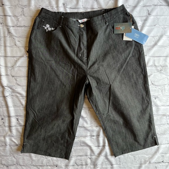 d & Co. NWT QVC Pants 1X Brand New With Tags Denim & Company - Picture 1 of 10
